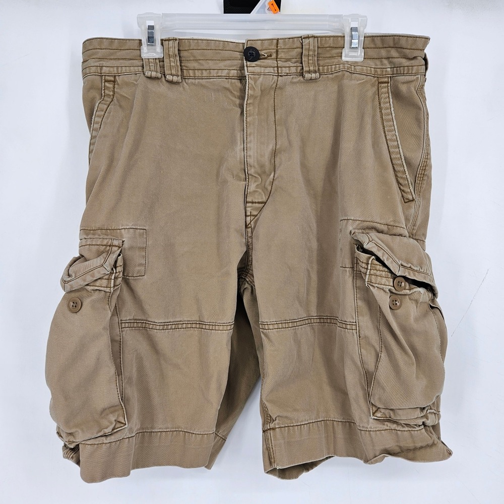 Polo Ralph Lauren Shorts Mens 34 Tan Khaki Cargo Pockets Classic Outdoors